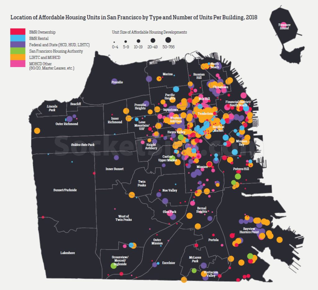 SocketSite The Distribution Of Affordable Housing In San Francisco SocketSite The Distribution Of Affordable Housing In San Francisco